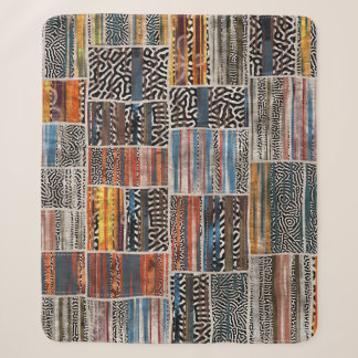 Couverture Sherpa Collage de patchwork : Motif de surface composée