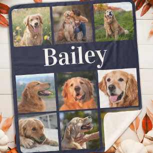 Couverture Sherpa Collage Photo Amoureux des chiens Photos Instagram