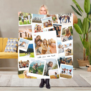 Couverture Sherpa Collage photo du album photo moderne 21 photo
