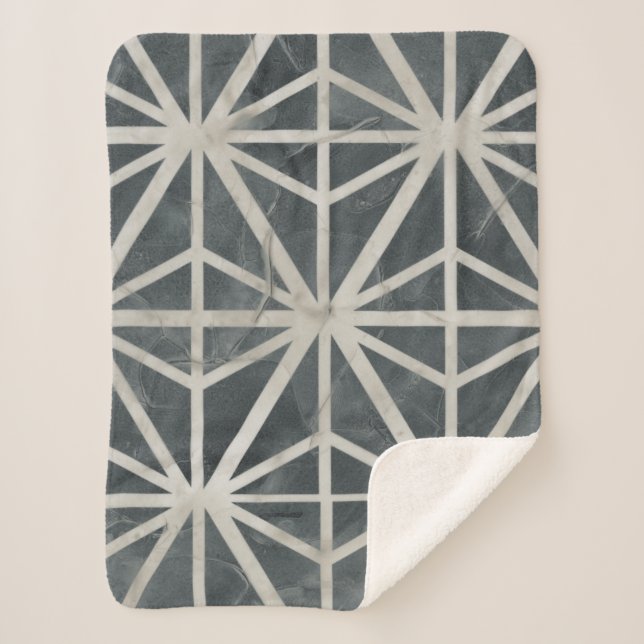 Couverture Sherpa Collection de carreaux neutres (Devant)