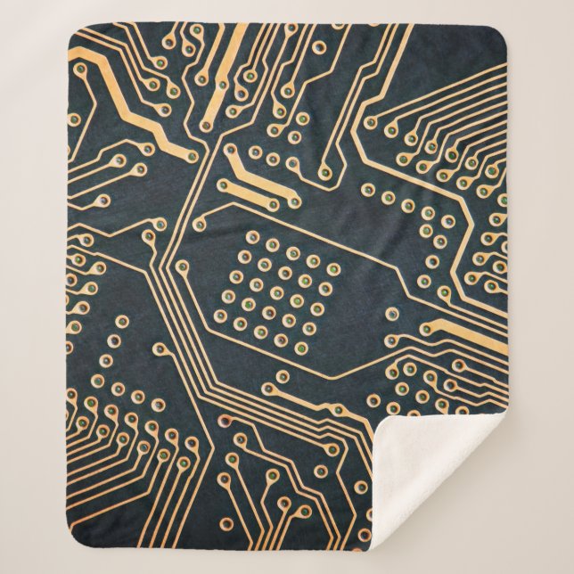 Couverture Sherpa Composants électroniques, gros plan de la carte in (Devant)