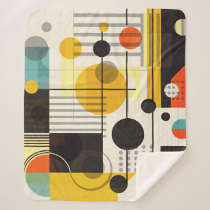 Couverture Sherpa Composition des formes géométriques colorées