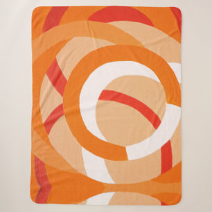 Couverture Sherpa Composition no 43 orange monochrome