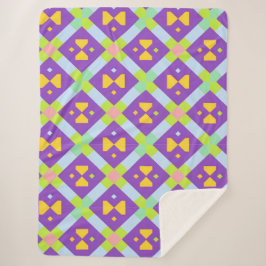 Couverture Sherpa Conception abstraite géométrique colorée