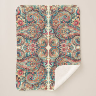 Couverture Sherpa Conception de couleur claire