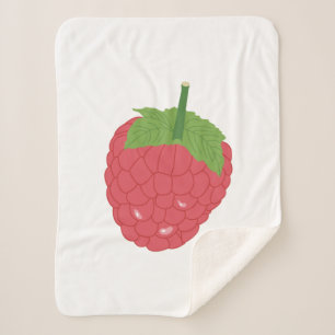 Couverture Sherpa Conception des fruits de framboise