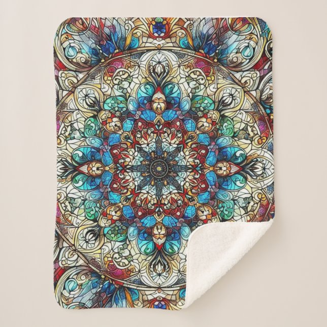 Couverture Sherpa Conception détaillée du verre de tôle (Devant)