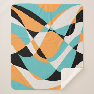 Couverture Sherpa Conception Motif sans faille Abstraite Waves