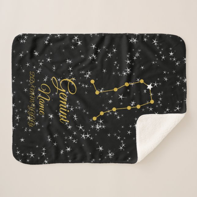 Couverture Sherpa Constellation de Gemini (Devant (Horizontal))