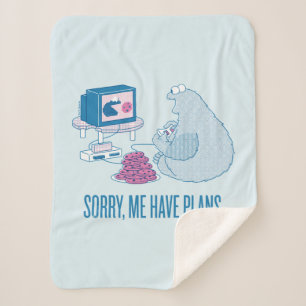 Couverture Sherpa Cookie Monster   Désolé, J'Ai Des Plans