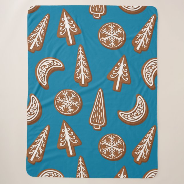Couverture Sherpa cookies de Noël (Devant)