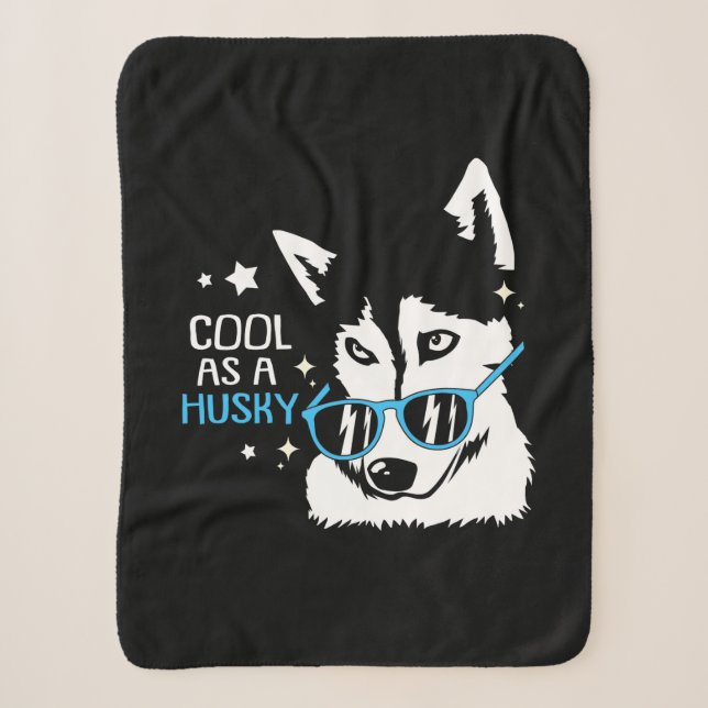 Couverture Sherpa Cool Comme Chien Husky (Devant)