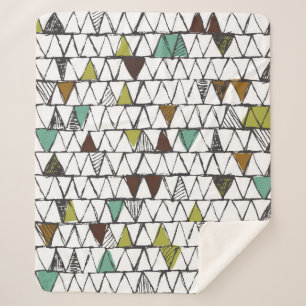 Couverture Sherpa Cool et tendance motif sans couture de doo dessiné
