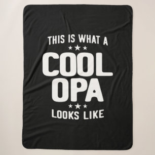 Couverture Sherpa Cool Opa A L'Air Du Père Grand-Père Cadeau