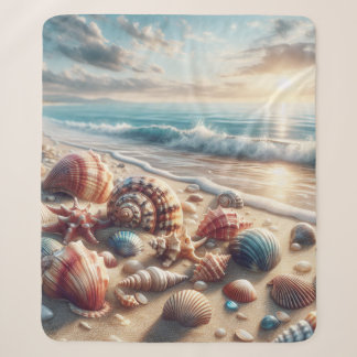 Couverture Sherpa Coquillage Ocean Lover