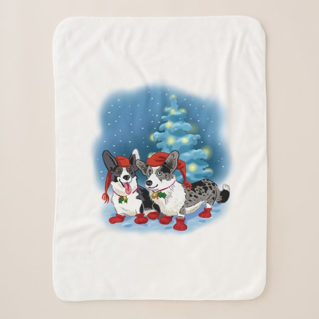 Couverture Sherpa Corgis (Devant)