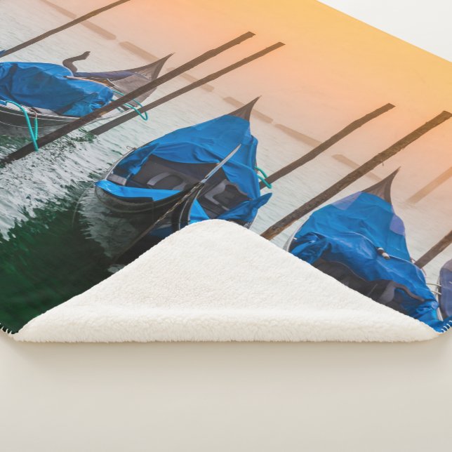 Couverture Sherpa Coucher de soleil à Venise (3/4)