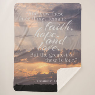 Couverture Sherpa Coucher de soleil du passage biblique