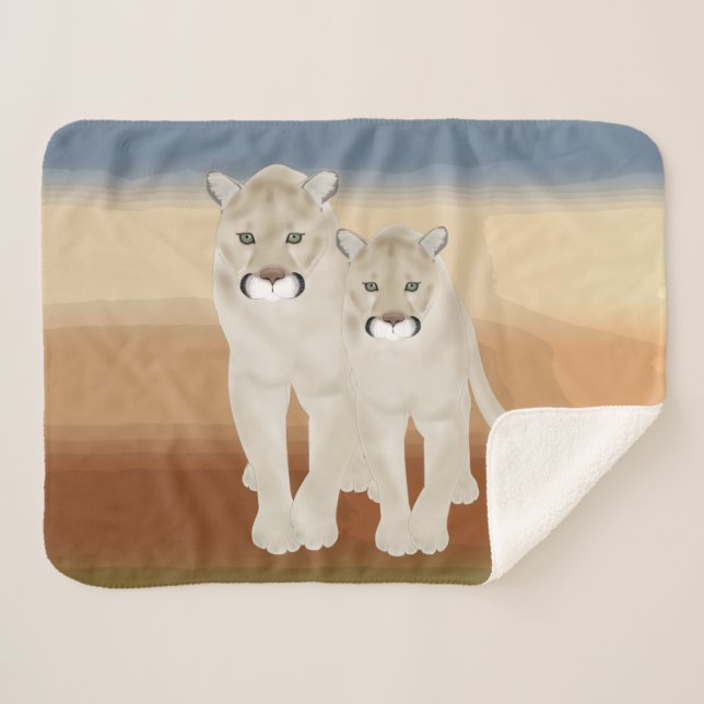 Couverture Sherpa Cougars (Devant (Horizontal))