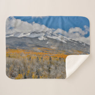 Couverture Sherpa Couleurs d'automne des peupliers trembles & Mon