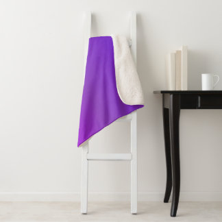 Couverture Sherpa Couleurs dégradées violet