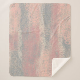 Couverture Sherpa Couleurs douces Abstraites gris beige rose