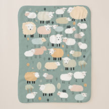 Couleurs motifs pastel mouton mignon minimes