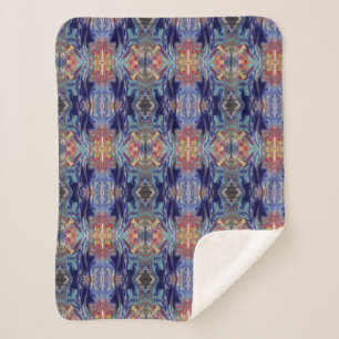 Couverture Sherpa Couleurs violettes de chaos