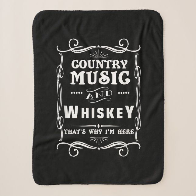Couverture Sherpa Country Music And Whiskey That's Why I'm Here (Devant)