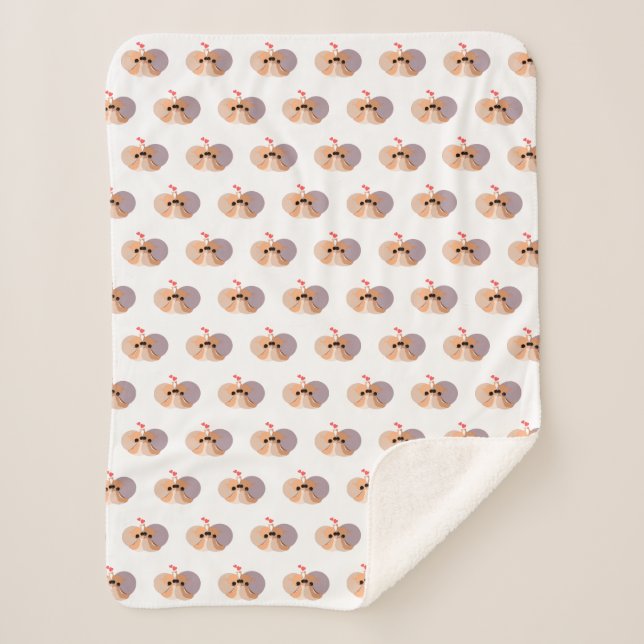 Couverture Sherpa Couple Snails Sherpa Blanket - Vos Couleurs (Devant)