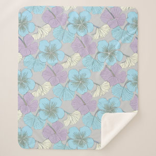 Couverture Sherpa “Couverture moyenne Sherpa – Trèfle bleu et violet