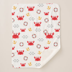 Couverture Sherpa Crabe avec bouée de sauvetage