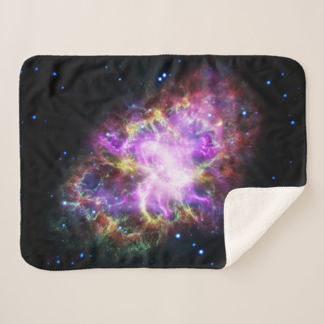 Couverture Sherpa Crabe Nebula Supernova Remnant Hubble Composite (Devant (Horizontal))