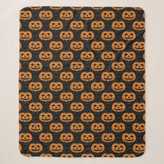 Couverture Sherpa Crâne de citrouille
