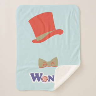 Couverture Sherpa Cravate Wonka Top Hat & Bow