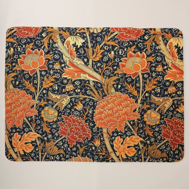 Couverture Sherpa Cray, un beau design William Morris, (Devant (Horizontal))