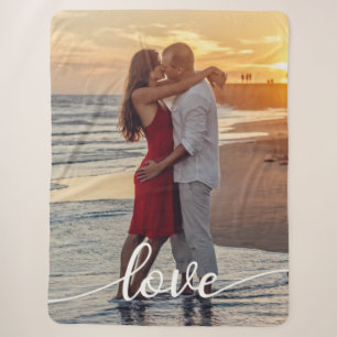 Couverture Sherpa Créer votre amour photo romantique