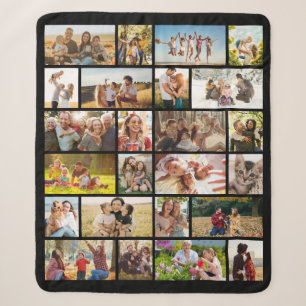 Couverture Sherpa Créez Votre Propre Collage Photo Personnalisé 24 P