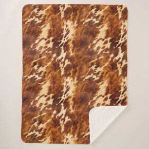 Couverture Sherpa Crevette Brown de Western Cream
