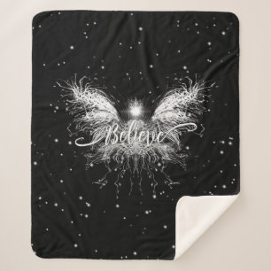 Couverture Sherpa Croire Fairy Starlight Imaginaire noir