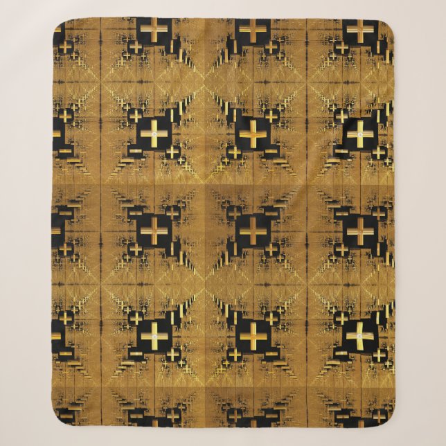 Couverture Sherpa Croix d'or fractée (Devant)