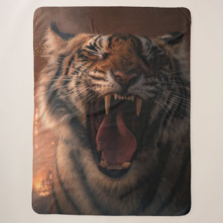 Couverture Sherpa Crying Tiger