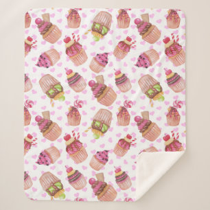 Couverture Sherpa Cupcake