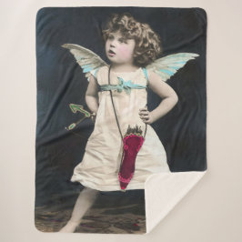 Couverture Sherpa Cupidon en colère