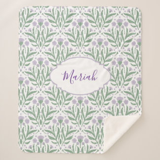 Couverture Sherpa Custom sherpa baby blanket with personalized name.