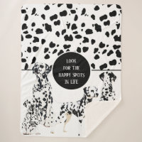 Cute Dalmatiens Noir & Blanc Zones Joyeuses