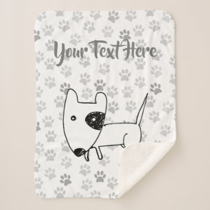 Couverture Sherpa Cute English Bull Terrier