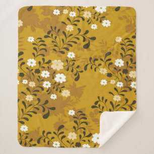 Couverture Sherpa Cute floral seamless pattern on musterabstract,art