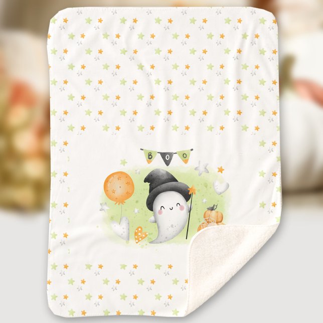 Couverture Sherpa Cute Halloween Baby Sherpa Blanket (Cute Halloween Baby Sherpa Blanket)