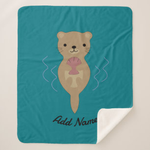 Couverture Sherpa Cute Otter